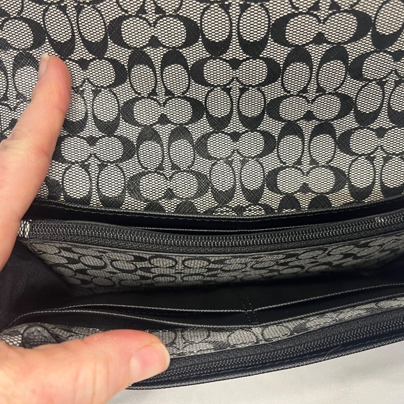 Black Coach Nylon Monogram Wallet NWOT - Picture 6 of 7